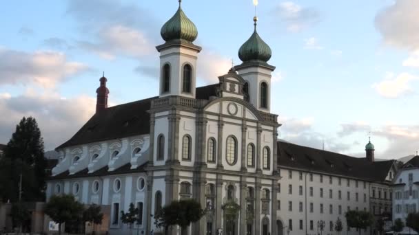 Catedral Lucerna São Francisco Xavier — Vídeo de Stock