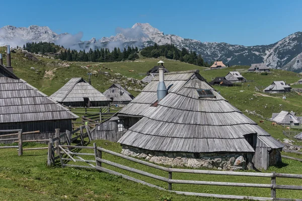 Shepherd Village Velika Planina Slovenia — стоковое фото