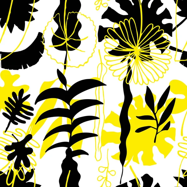 Motif floral sans couture. Nature vectorielle fond lumineux — Image vectorielle