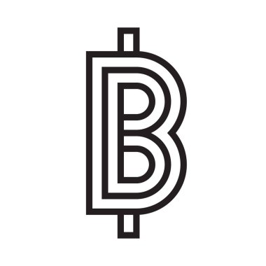 Vektör soyut çizim. Bitcoin teknoloji