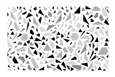 Üçgen vektör tasarım öğeleri kümesi