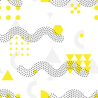 Geometrik şekiller ile Dikişsiz geometrik desen