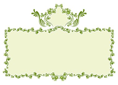 Vintage dekoratif kaligrafi kenarlık. Tebrik kartları, diploma, sertifika ve ödül için şablon.