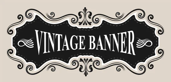 Retro Label Vintage Elements Vector Illustration — Stock Vector