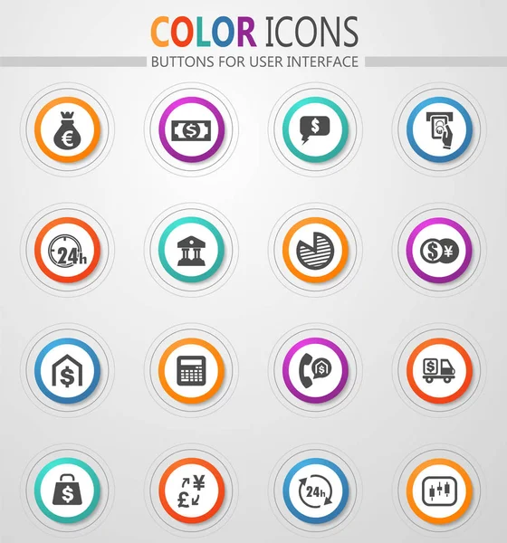 Currency Exchange Vector Icons User Interface Design Stock Illustration