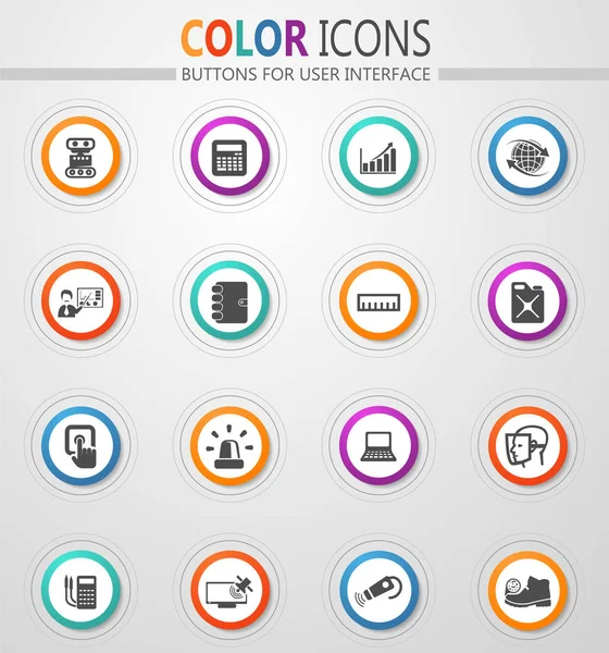 Faculty Mechanics Vector Icons User Interface Design Royalty Free Stock Illustrations
