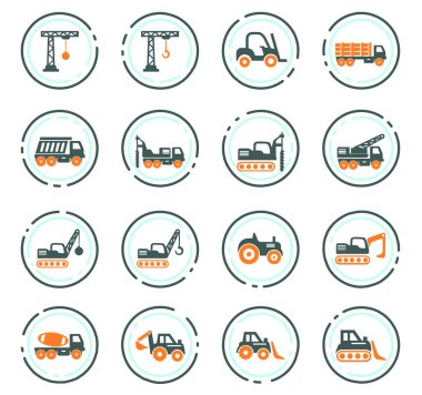 İnşaat taşıma simgeler kümesi