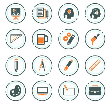 Yaratıcı süreç Icons set