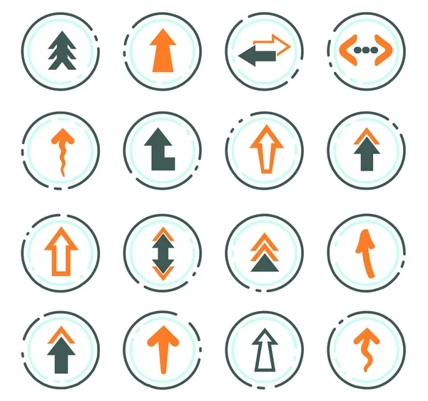 Pijlen icons set — Stockvector