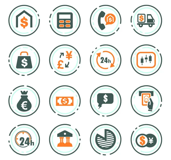 Döviz Alım Satım Icons set