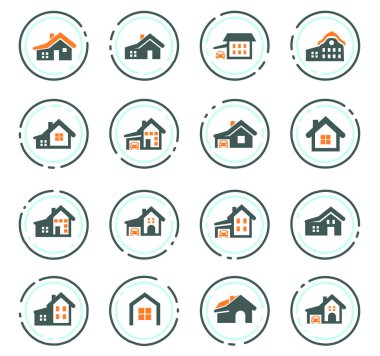 ev tipi Icon set
