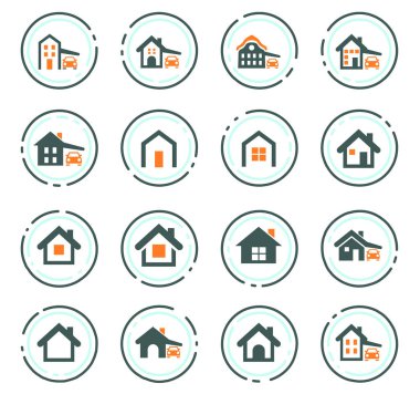 ev tipi Icon set