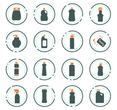 Ev Kimyasalları Icons set