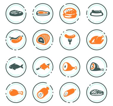 Et ve protein Icons set