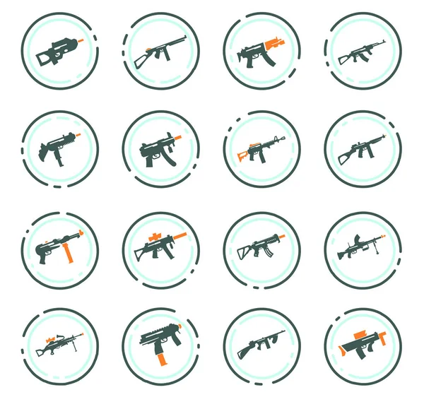 Набір ручної зброї — стоковий вектор