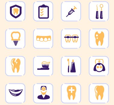 Diş Icons set
