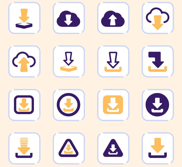 Download Icons set — Stok Vektör