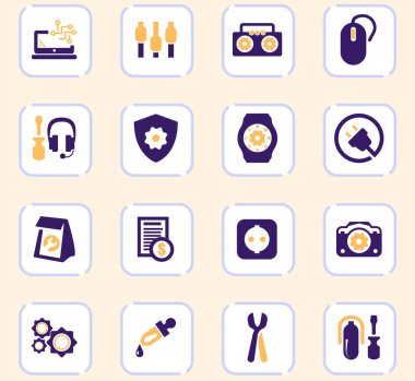 Elektronik Onarım Icons set
