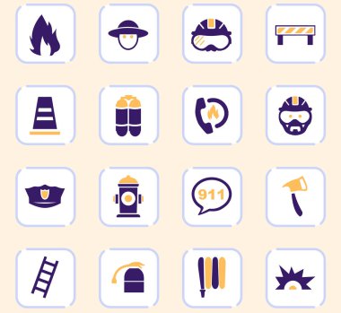 İtfaiye Icons set