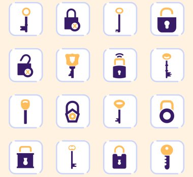 Kilit Icons set