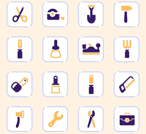 Work tools icons set — Stock Vector