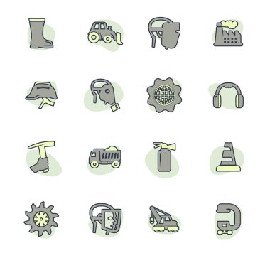 Web siteleri ve kullanıcı arayüzü için sanayi simgesi ayarlandı