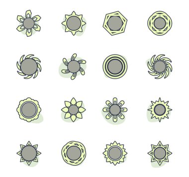 Web siteleri ve kullanıcı arayüzü için güneş simgesi ayarlandı