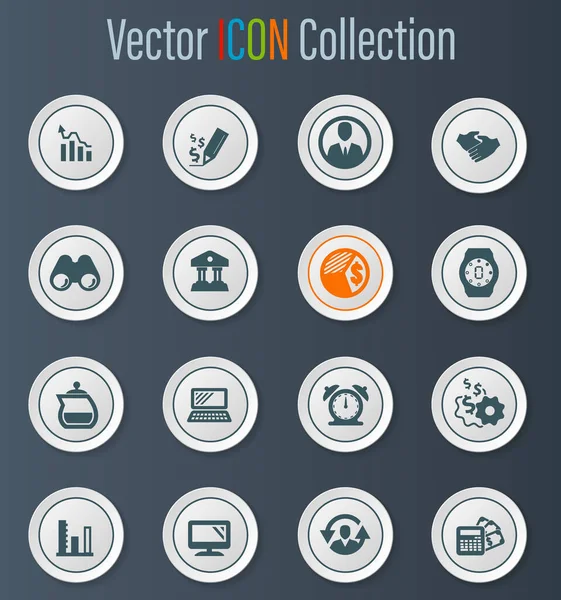 Gestión Empresarial Iconos Vectoriales Recursos Humanos Para Diseño Interfaces Usuario — Vector de stock