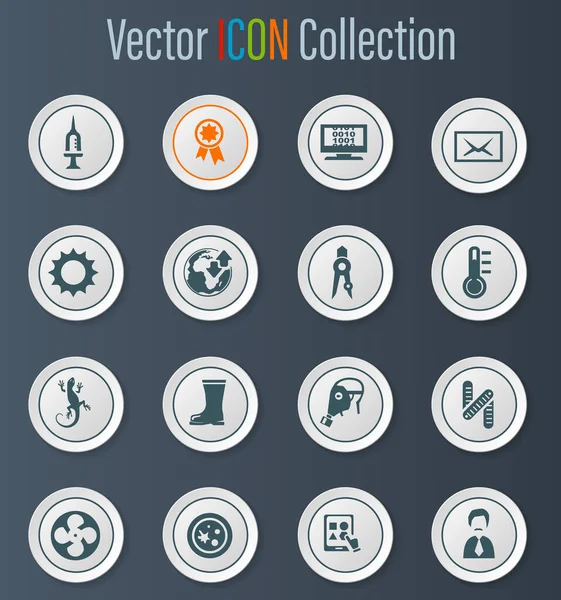 Courses School Vector Icons User Interface Design — Stock Vector