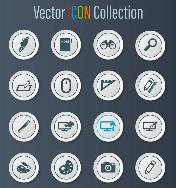 Design Vector Icons User Interface Design — Stock Vector