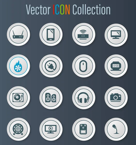 Dispositifs Icônes Vectorielles Pour Conception Interface Utilisateur — Image vectorielle