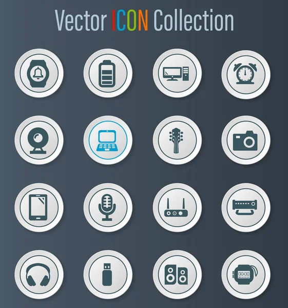 Векторные Иконки Бытовой Техники Дизайна Пользовательского Интерфейса — стоковый вектор