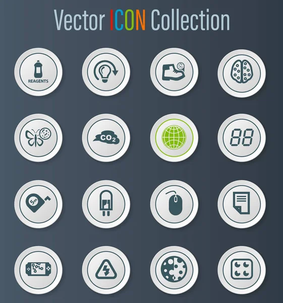 Science Vector Icons User Interface Design — Stock Vector
