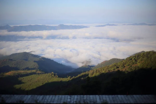 Zicht Doi Pui Mae Hong Son Thailand — Stockfoto