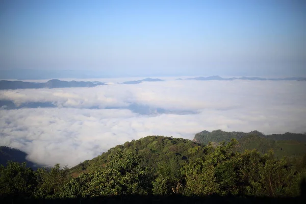 Zicht Doi Pui Mae Hong Son Thailand — Stockfoto