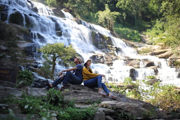 泰国清迈Doi Inthanon国家公园的Mae Ya瀑布 — 图库照片
