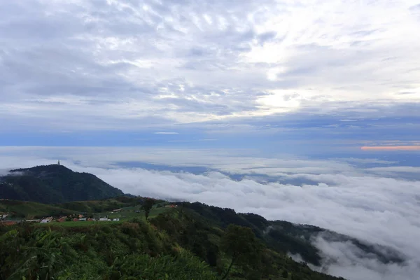 Fog Phu Thap Berk Mountain Phetchabun Thailand — Stock Photo, Image