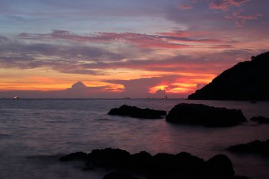 Sattahip, Tayland 'da akşam denizi