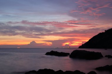 Sattahip, Tayland 'da akşam denizi
