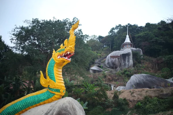 Estatua Naga Pagoda Montaña — Foto de Stock