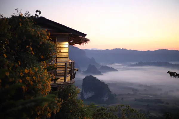 Vue Matin Phu Lanka Phayao Thaïlande — Photo