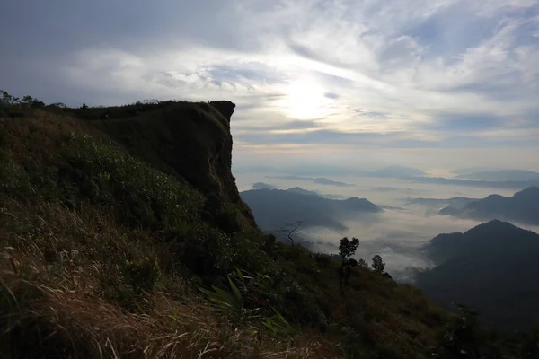 Ochtend Uitzicht Phu Chi National Park Chiang Rai Thailand — Stockfoto