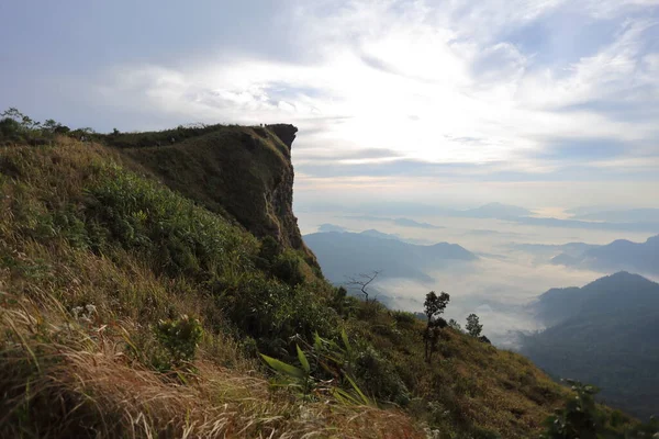 Ochtend Uitzicht Phu Chi National Park Chiang Rai Thailand — Stockfoto