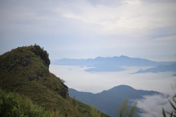 Utsikt Över Doi Pha Tang Chiang Rai Thailand — Stockfoto