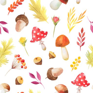 Sonbahar bitkiler ile Seamless Modeli