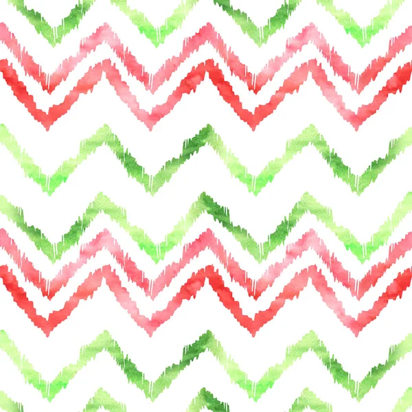 Watercolor seamless pattern with ethnic motifs — Stock Photo, Image