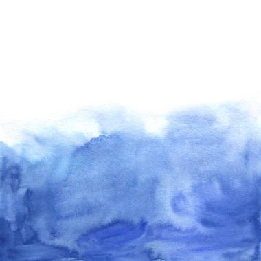 Suluboya gökyüzü mavi soyut doku