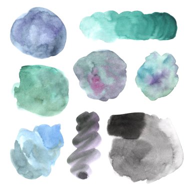 suluboya renkli dokulu sıçrama