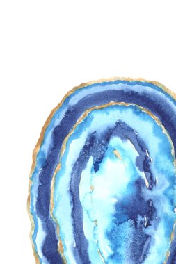 Parlak elle boyanmış suluboya şablonu