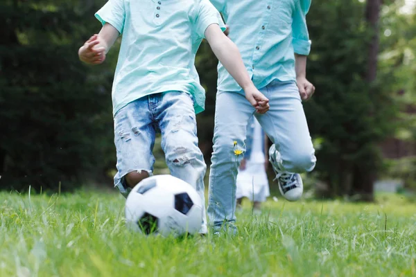 Velho homem e menino jogando futebol no parque de verão fotos, imagens de ©  Syda_Productions #271019712